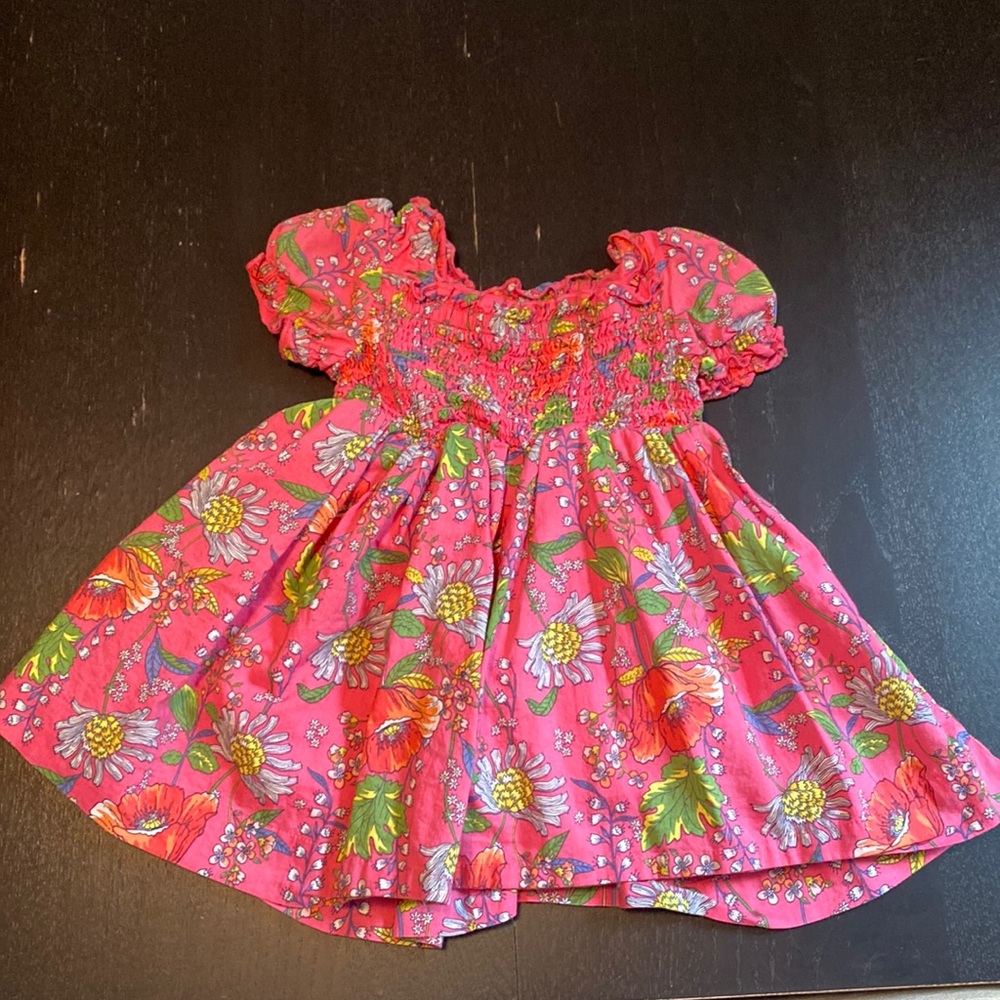 12-18month. Pink with Flowers Sundress.